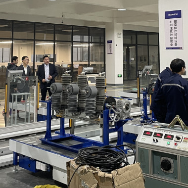 国网浙江乐清市供电有限公司总司理李建宇一行莅临云顶集团电气集团调研